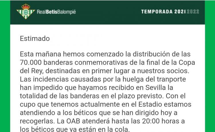 Se agotan las banderas temporalmente hasta nuevo aviso